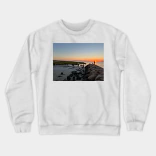 Rock Harbor Beach Sunset Crewneck Sweatshirt